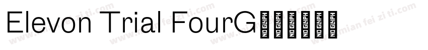 Elevon Trial FourG字体转换